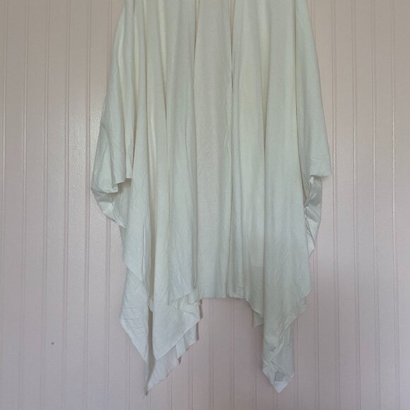 Sinew Moon Cropped Bodhi Drip Kimono in Bone Lightweight Hemp Jersey One Size - Picture 4 of 7